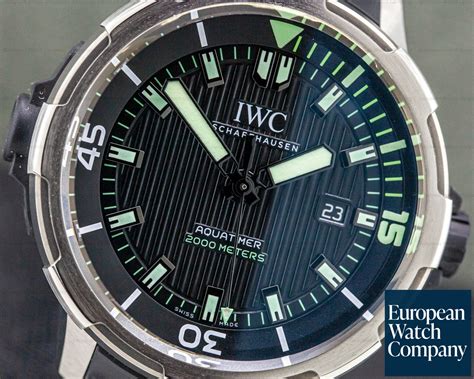 IWC Aquatimer Automatic 2000 Titanium Black Men's Watch 